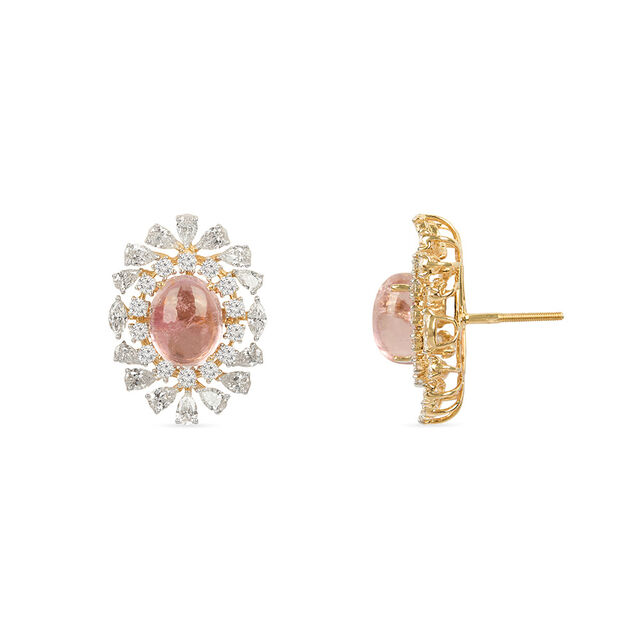 Tanishq 18KT Diamond Stud Earrings for Women 3