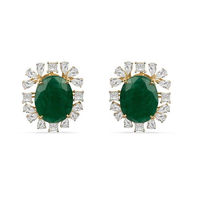 Tanishq 18KT Diamond Stud Earrings for Women 