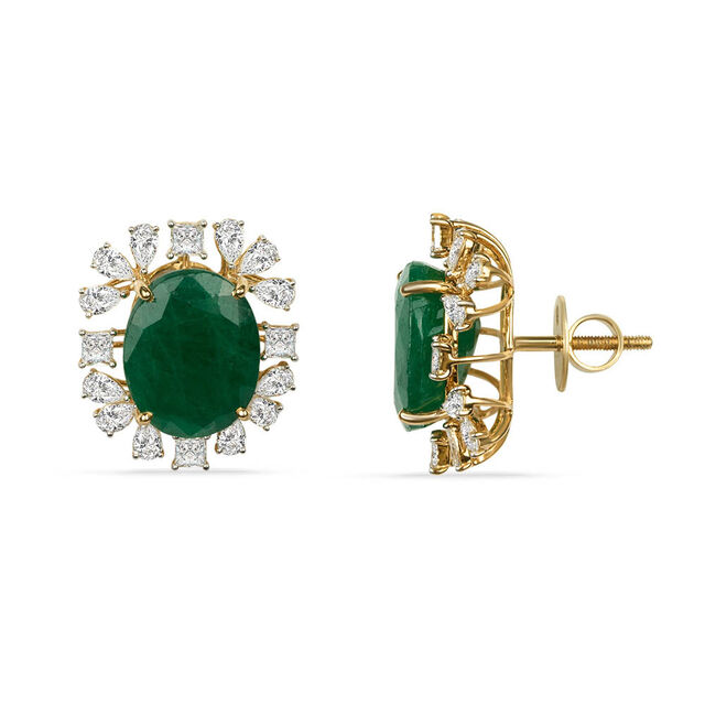 Tanishq 18KT Diamond Stud Earrings for Women 3