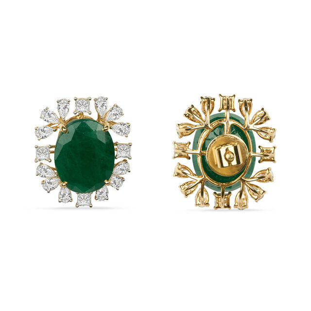 Tanishq 18KT Diamond Stud Earrings for Women 4