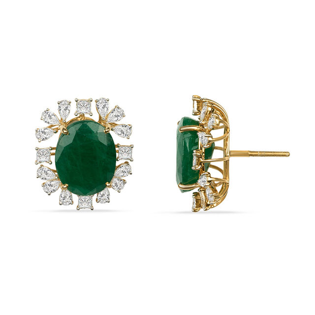 Tanishq 18KT Diamond Stud Earrings for Women 5