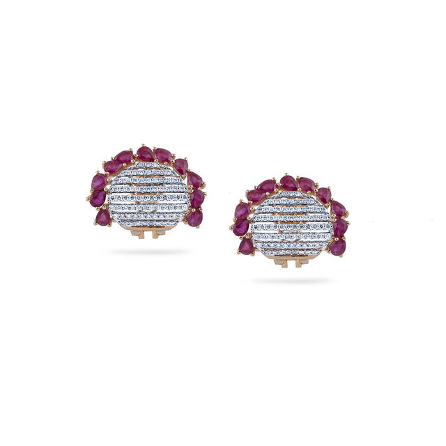 Fan Shaped Symphony Earrings,,hi-res 