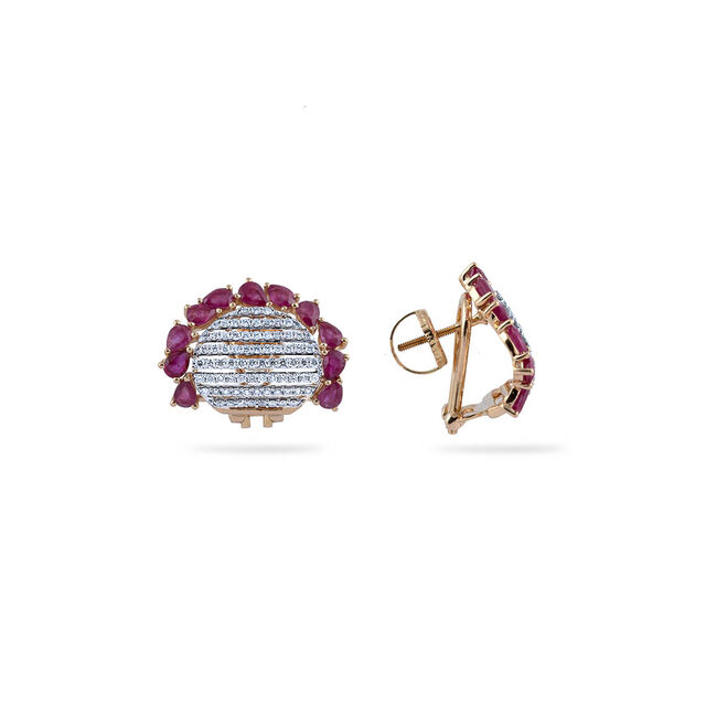 Fan Shaped Symphony Earrings,,hi-res 2