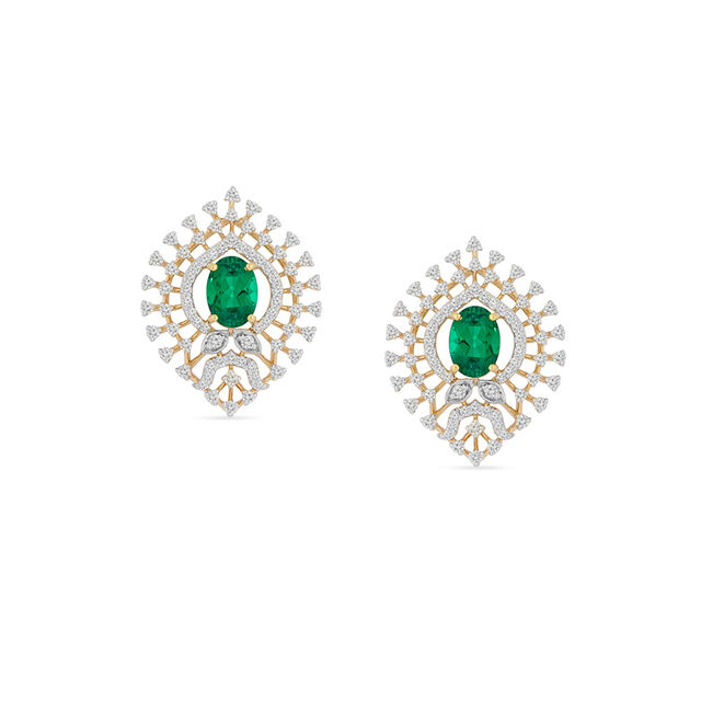 Tanishq 18KT Diamond Necklace Set for Women 4