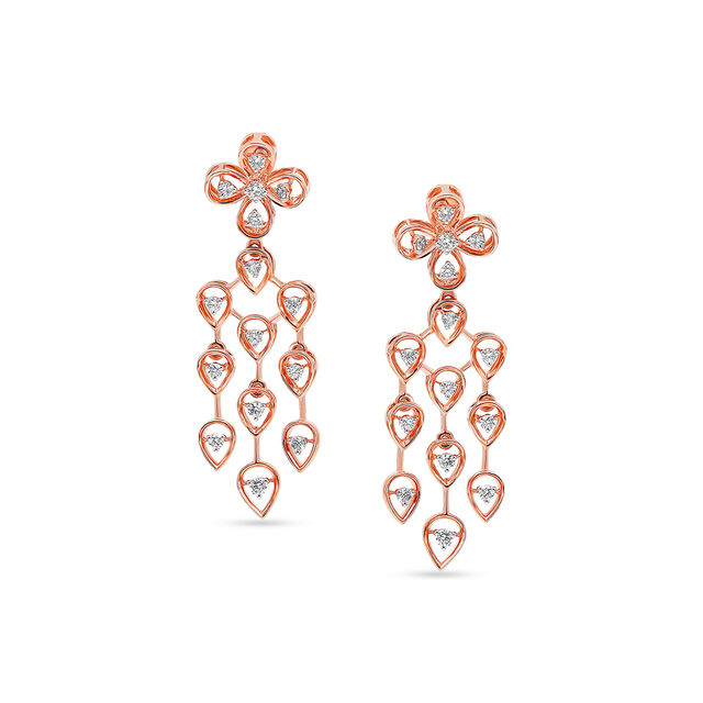 Tanishq 18KT Diamond Necklace Set for Women 3