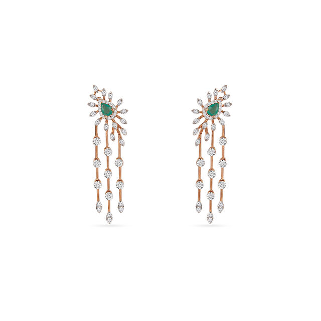 Tanishq 18KT Diamond Necklace Set for Women 4