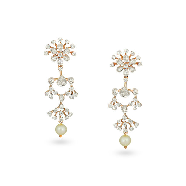 Pearlescent Cascade Gold Necklace Set 3