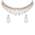 Tanishq 18 Karat Diamond Necklace Set for Women 