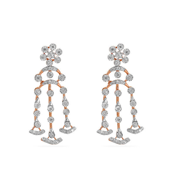 Tanishq 18 Karat Diamond Necklace Set for Women 4