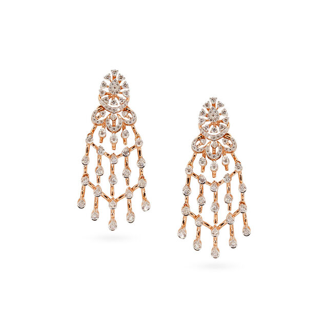 Tanishq 18 KT Diamond Necklace Set for Women 3