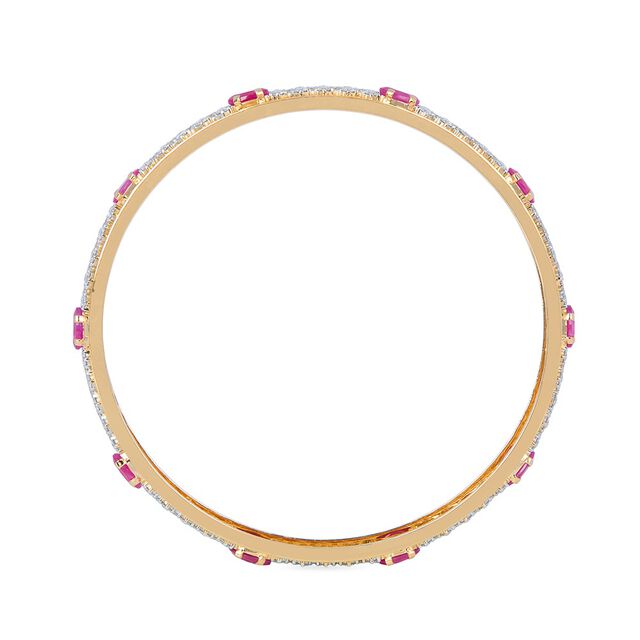 Tanishq 18KT  Gold Bangle for Women 3