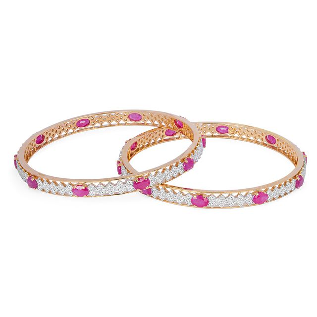 Tanishq 18KT  Gold Bangle for Women 5