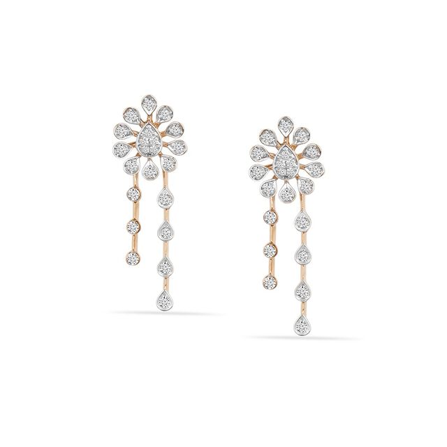 Tanishq 18KT Diamond Neckwear with Earrings for Women 3