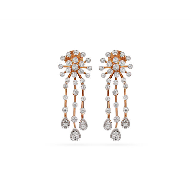 Tanishq 18 Karat Diamond Necklace Set for Women 3
