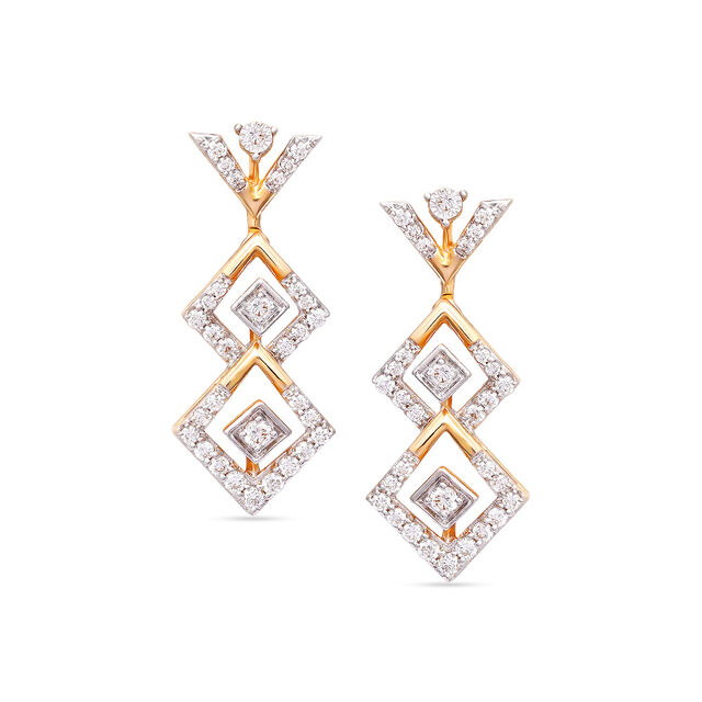 Tanishq 18 Karat Diamond Necklace Set for Women 3