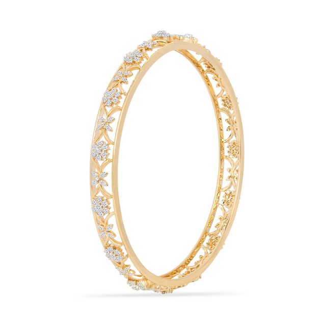 Tanishq 18KT Diamond Bangle for Women 2