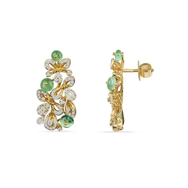 Tanishq 18KT Diamond Neckwear with Earrings for Women 5