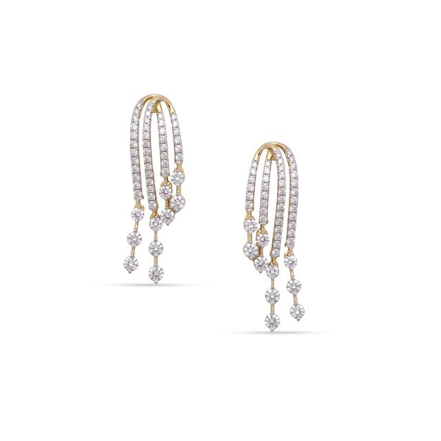Tanishq 18KT Diamond Necklace Set 3