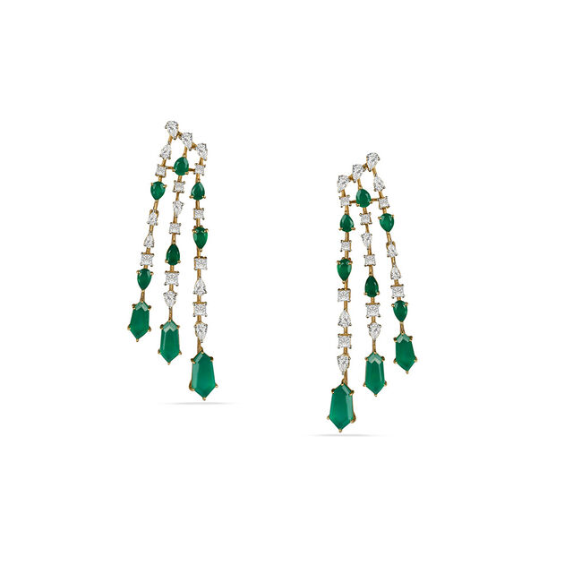 Tanishq 18KT Diamond Drop Earrings for Women 