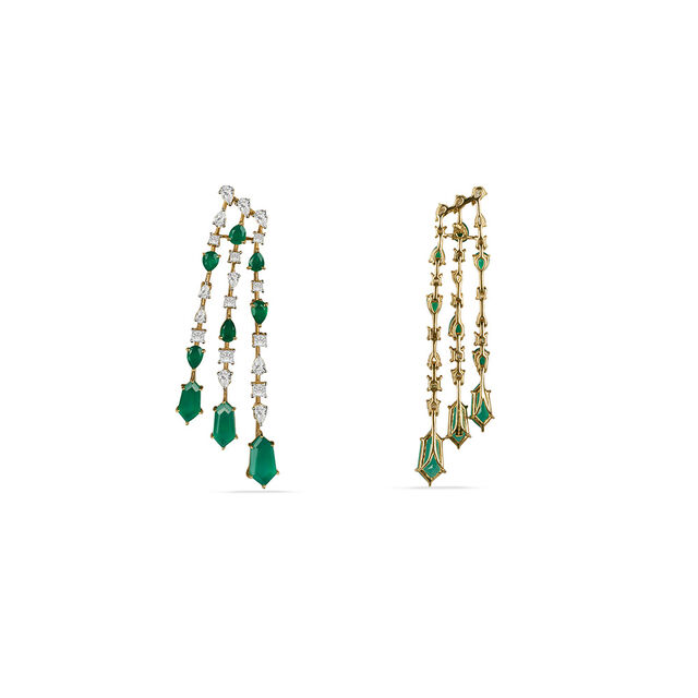 Tanishq 18KT Diamond Drop Earrings for Women 4
