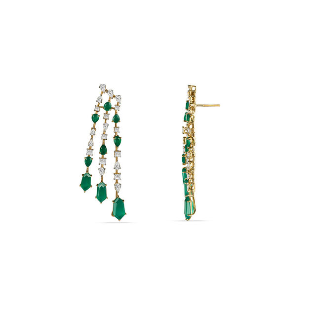 Tanishq 18KT Diamond Drop Earrings for Women 5
