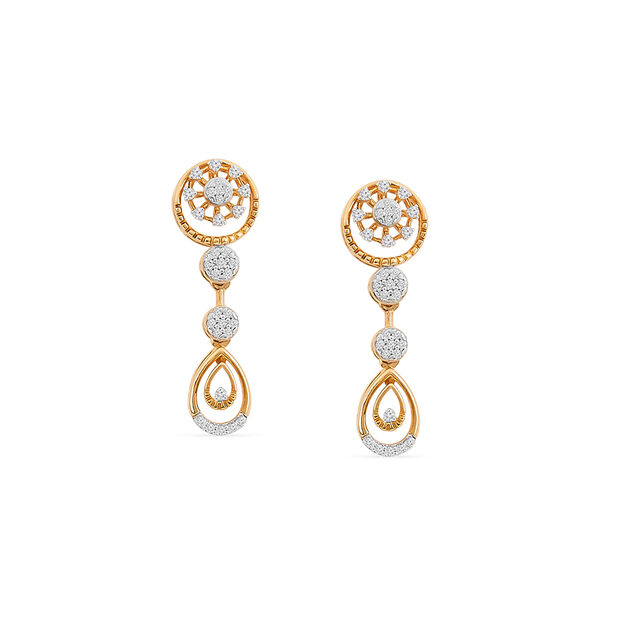 Tanishq 18KT Diamond Necklace Set for Women 3