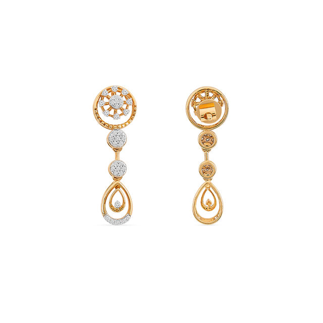 Tanishq 18KT Diamond Necklace Set for Women 4