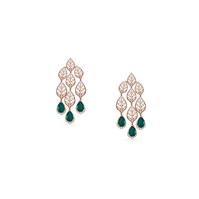 Tanishq 18KT Diamond Necklace Set for Women 3