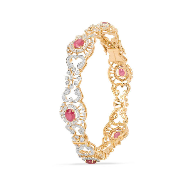 Tanishq 18KT Diamond Bangle for Women 2