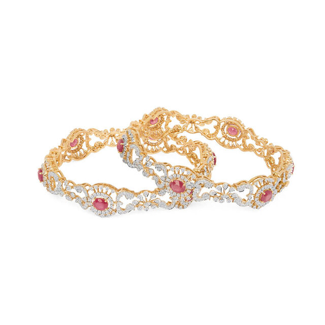 Tanishq 18KT Diamond Bangle for Women 4