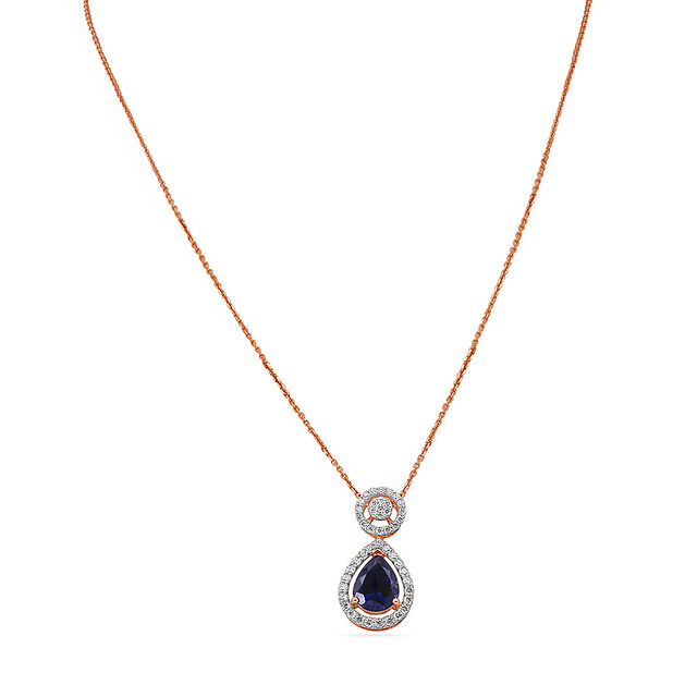 Tanishq 18 Karat Diamond Necklace Set for Women 2