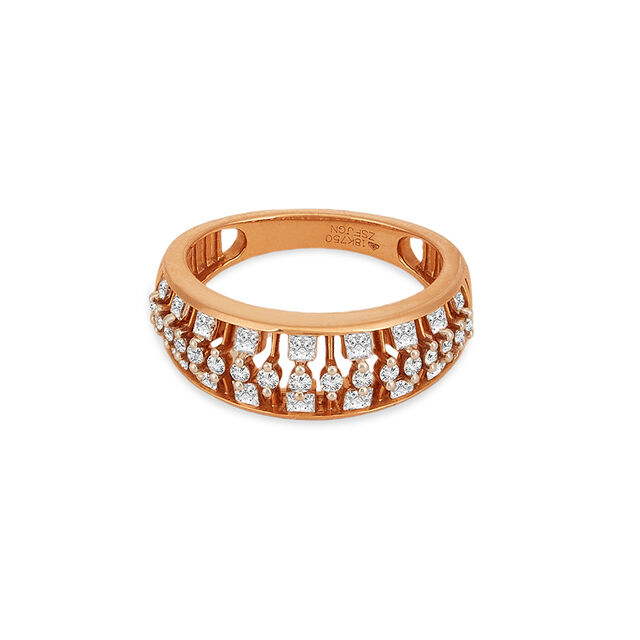 Tanishq 18KT Diamond Finger Ring for Women 