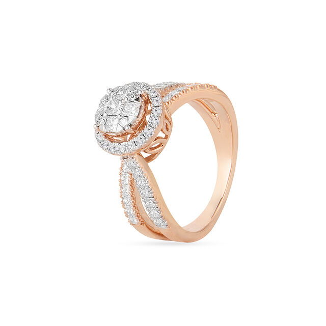 Tanishq 18KT Diamond Finger Ring for Women 3