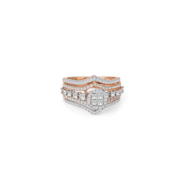 Tanishq 18KT Diamond Finger Ring for Women 
