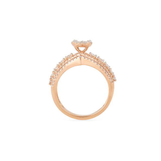 Tanishq 18KT Diamond Finger Ring for Women 4