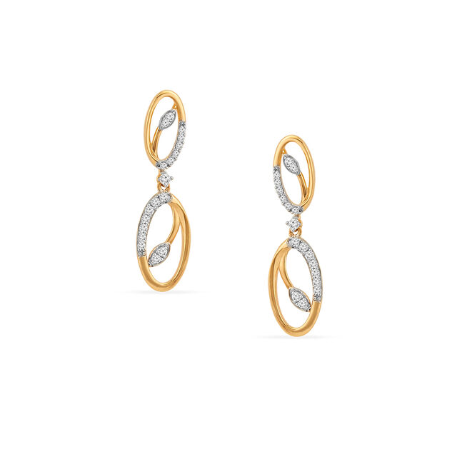Tanishq 18KT Diamond Necklace Set for Women 3