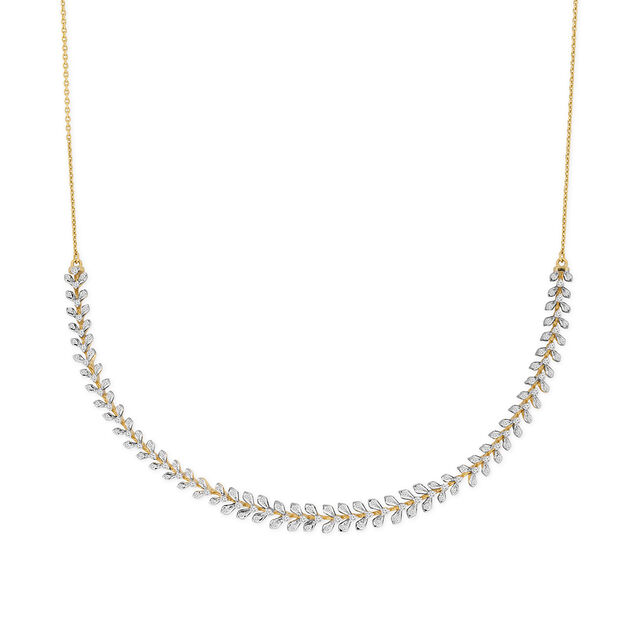 Tanishq 18KT Diamond Necklace Set for Women 2