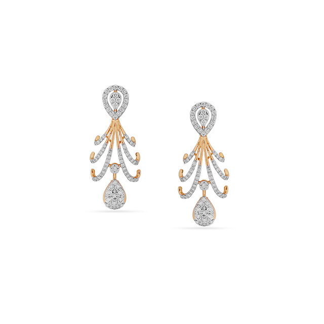 Tanishq 18KT Diamond Necklace Set for Women 4