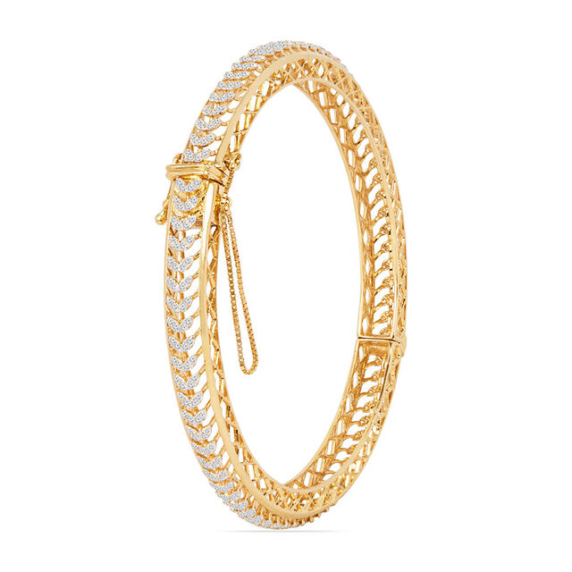 Tanishq 22KT Synthetic Stones Bangle for Women 2
