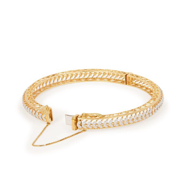 Tanishq 22KT Synthetic Stones Bangle for Women 4