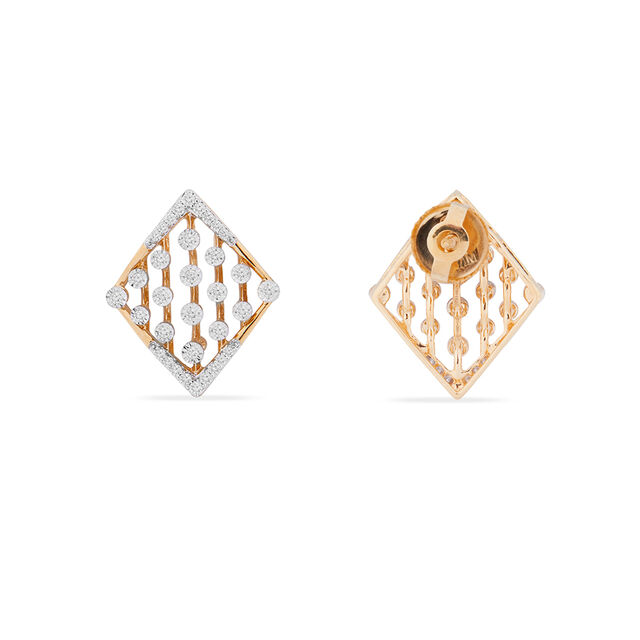 Tanishq 18KT Diamond Pendant and Earrings Set for Women 4
