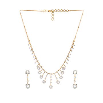 Gleaming Grandeur Diamond Necklace Set