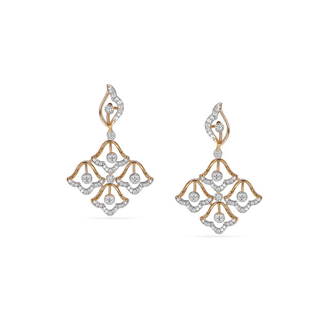 Tanishq 18KT Diamond Necklace Set for Women 4