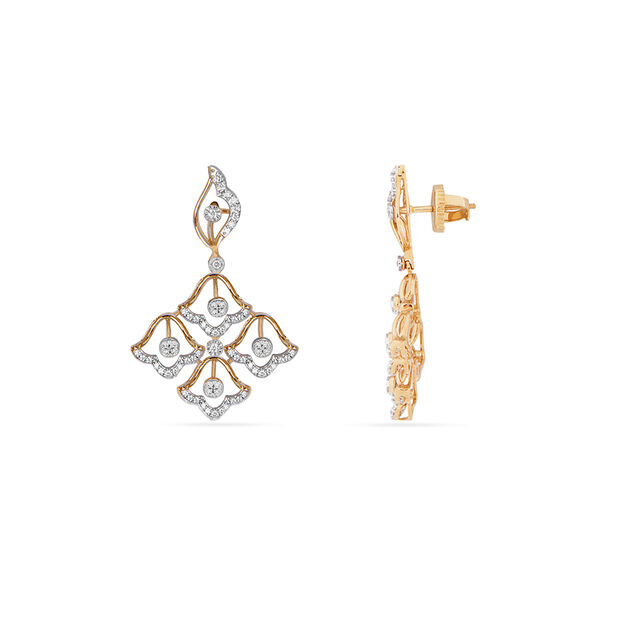 Tanishq 18KT Diamond Necklace Set for Women 5