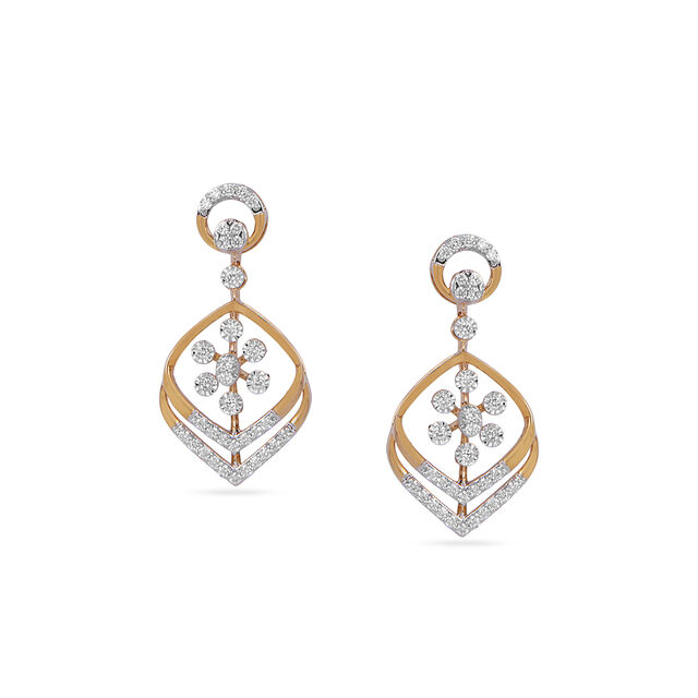 Tanishq 18KT Diamond Necklace Set for Women 3