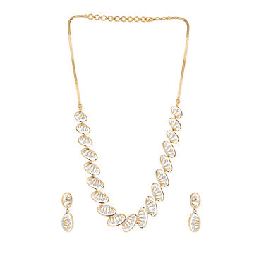 Tanishq 18KT Diamond Necklace Set for Women