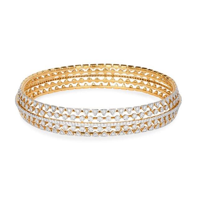 Tanishq 18KT Diamond Bangle for Women 