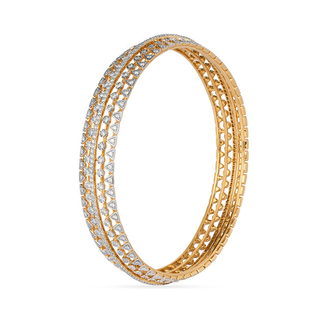 Tanishq 18KT Diamond Bangle for Women 3