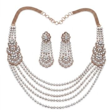 Tanishq Diamond Necklace Set