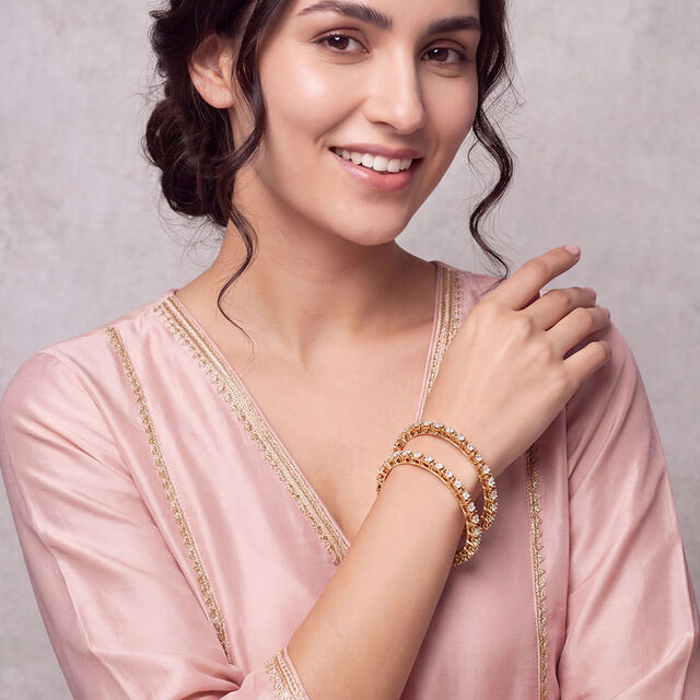 Tanishq 18KT Diamond Bangle for Women 3